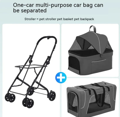 Small Dog Lightweight Folding Trolley