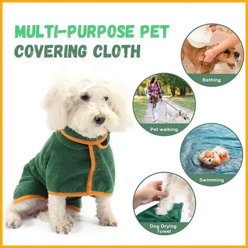 Pawfect Wraps Dog Bathrobe